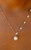 Offset Waterfall Pearl Strand Necklace