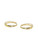 Solid 14k Tapered Huggie Hoops 12mm