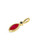 Solid 14k Ruby & Onyx Birthstone Pendant