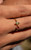 Solid 14k Spinel & Peridot Birthstone Ring