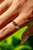 Solid 14k Garnet & Rose Quartz Birthstone Ring