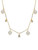 Solid 14k Round Pearl Diamond Dangle Necklace