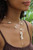 Floating Lariat  Baroque Pearl Necklace