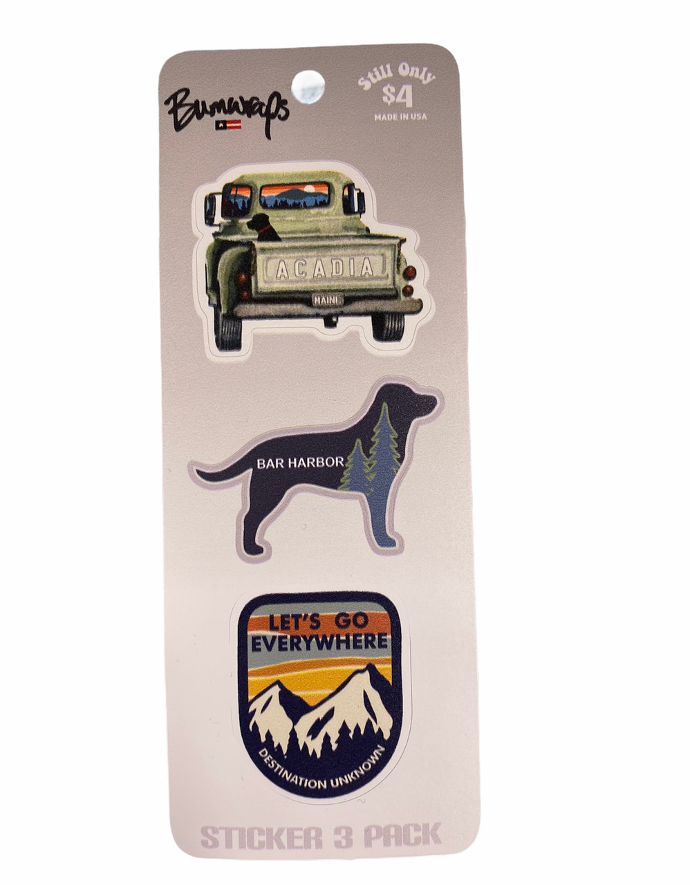 DOG DAYS 3 PACK STICKER