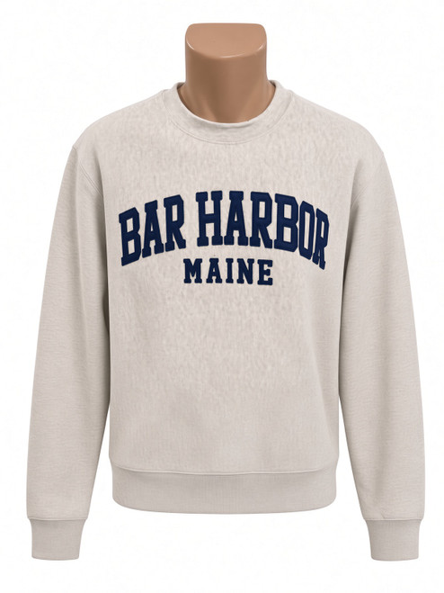 HEATHER NAVY BAR HARBOR CREWNECK