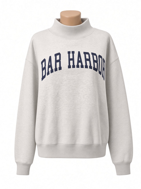 GREY BAR HARBOR MOCKNECK