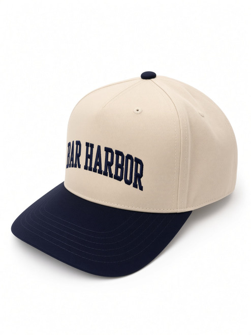 CLASSIC BAR HARBOR CREAM / NAVY BASEBALL CAP