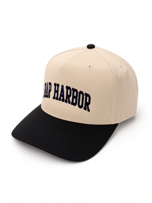 CLASSIC BAR HARBOR CREAM / BLACK BASEBALL CAP