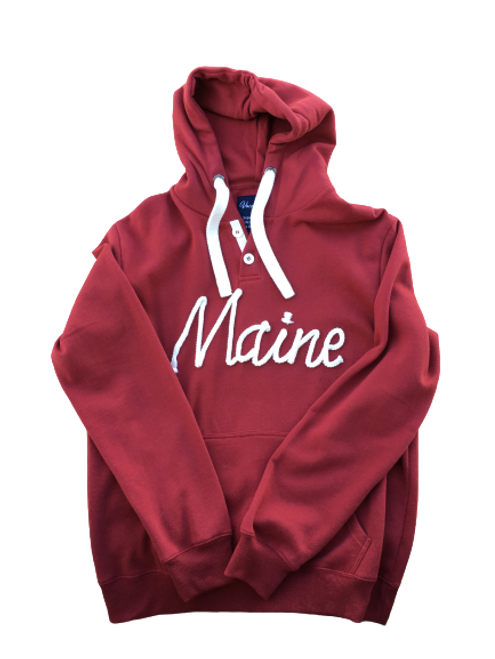 MAINE ROPE HOODY MAROON