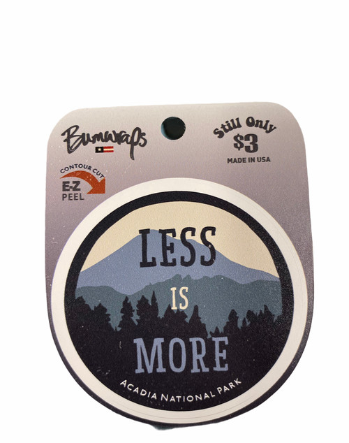 LESS IS MORE STICKER