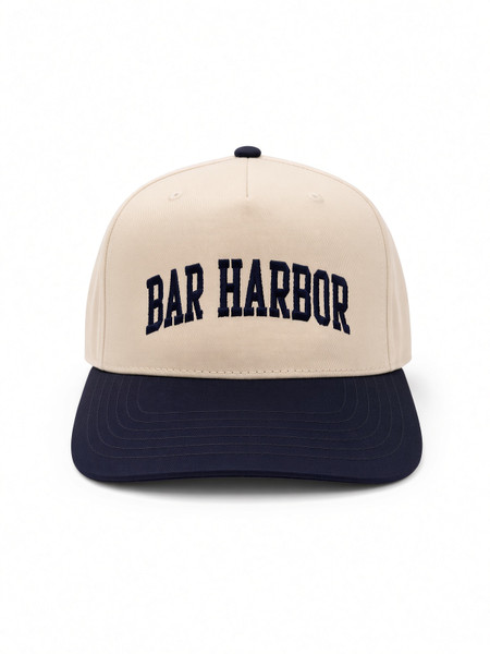 CLASSIC BAR HARBOR CREAM / NAVY BASEBALL CAP