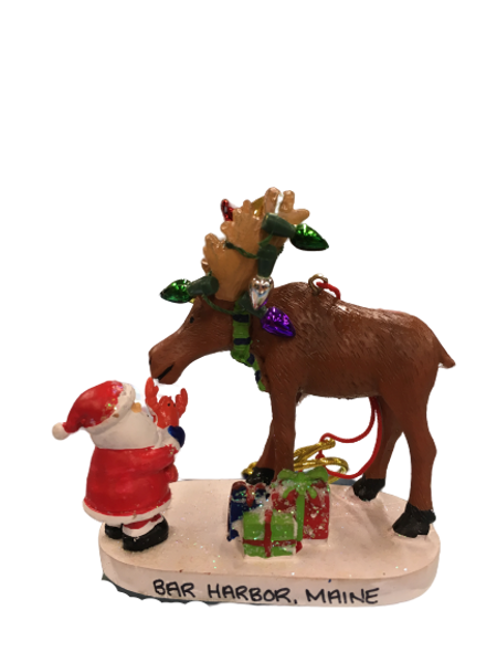 MOOSE/LOBSTER/SANTA ORNAMENT