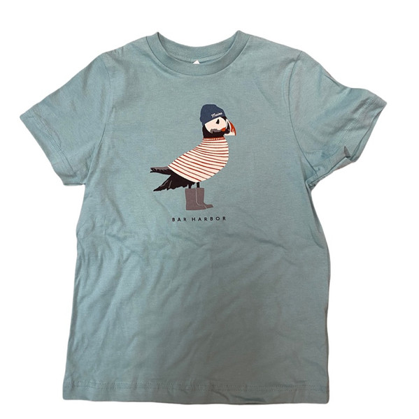 SALTWATER KIDS BAR HARBOR PUFFIN T-SHIRT