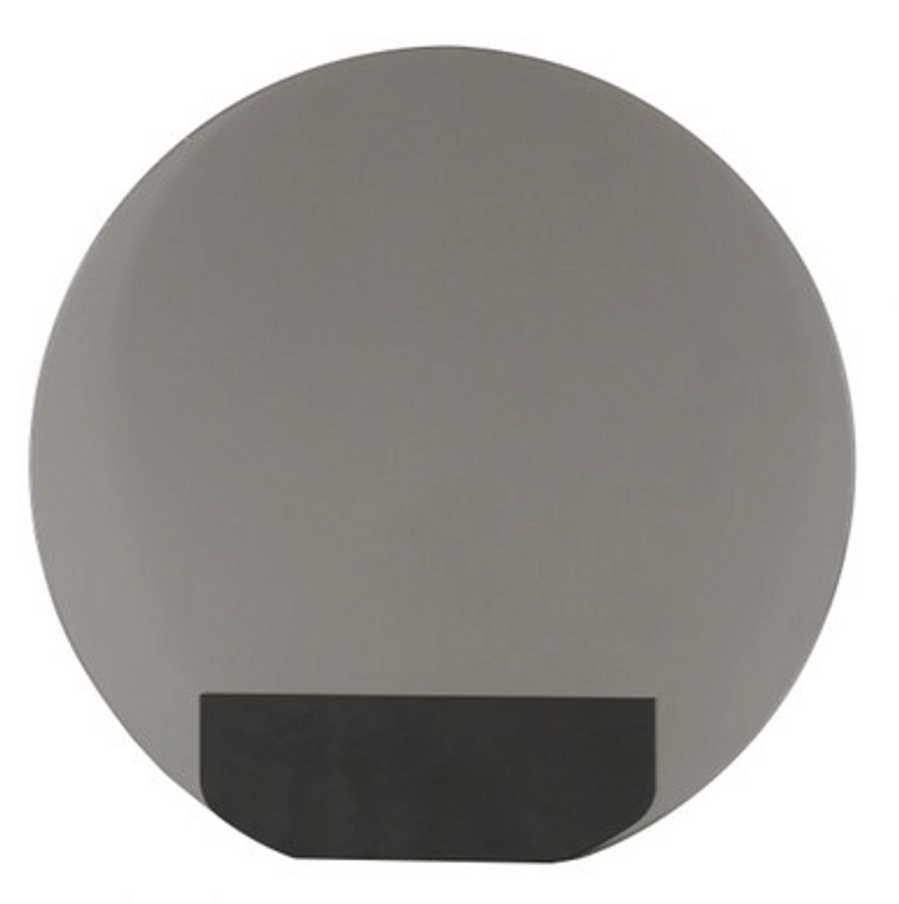 Smoke flat round glass