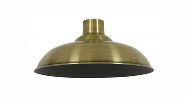 Antique brass metal shade part of our Manor range