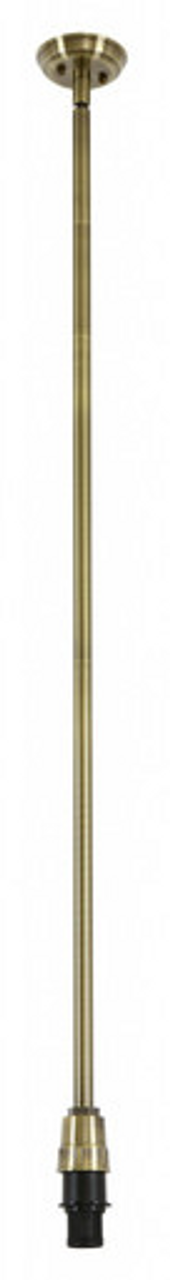 Antique brass rod set from our Manor range