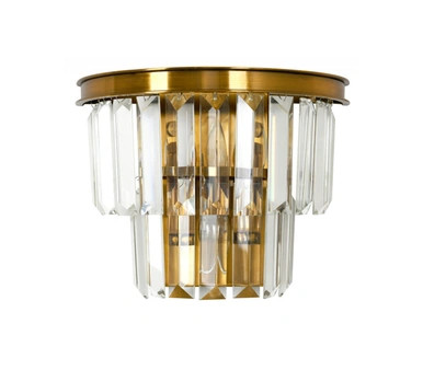 Antique brass finish paired with K9 crystal