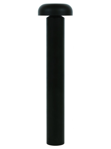 Black textured finish bollard