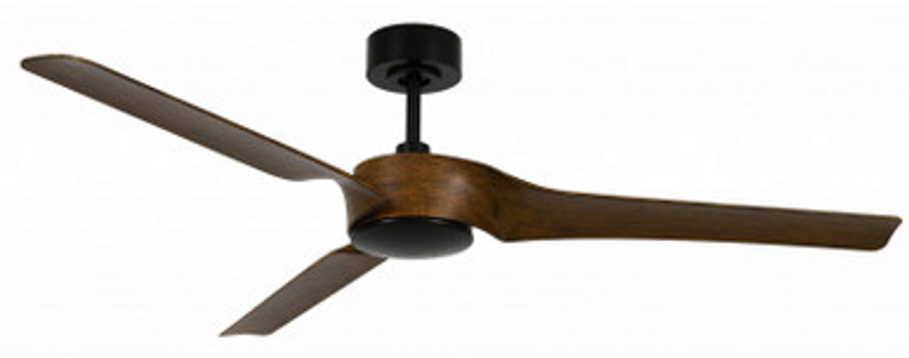 Oil rubbed bronze fan with 52" koa blades