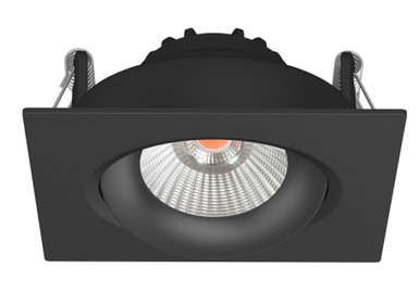 Black square downlight
