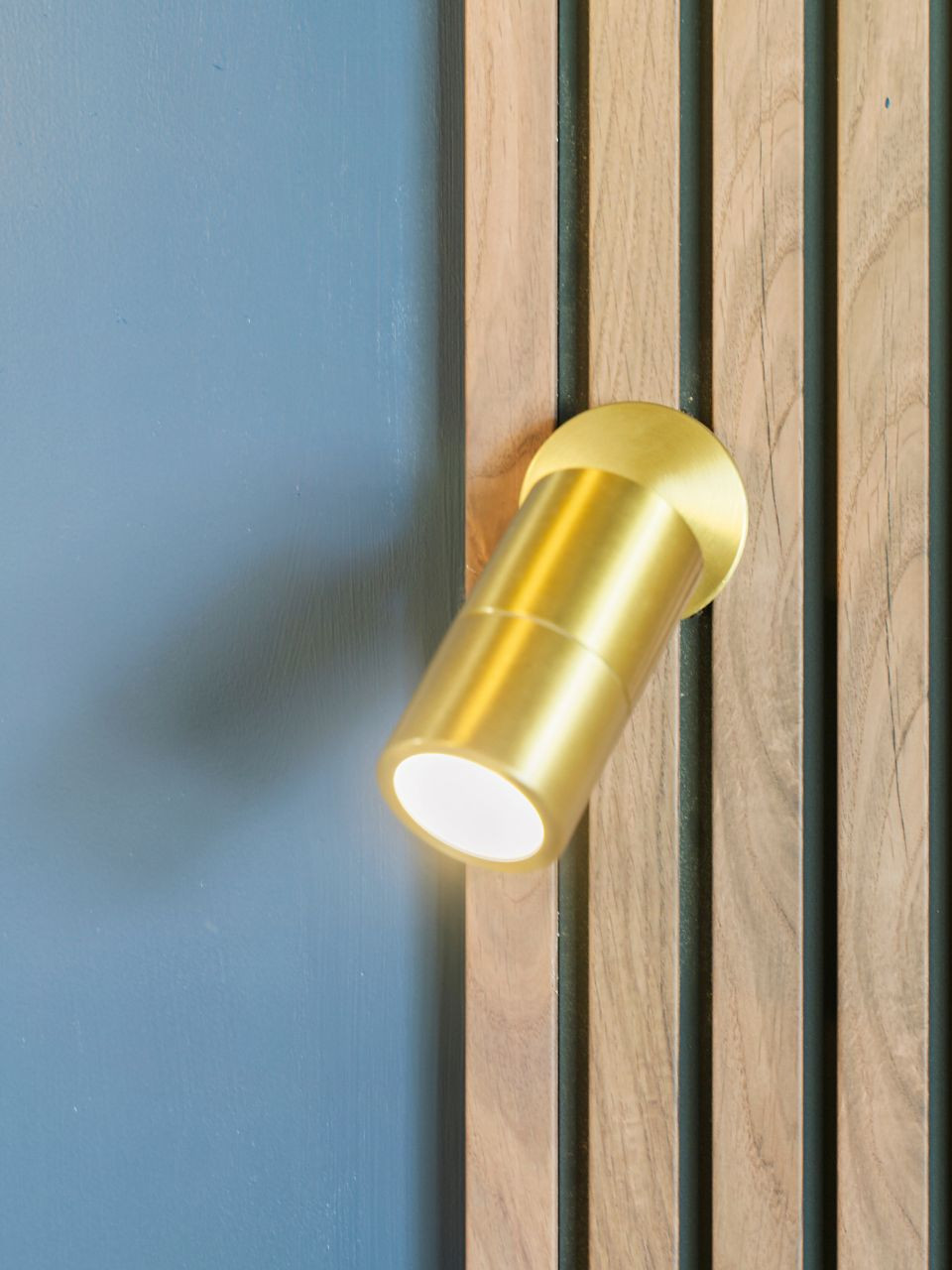 Brass single spotlight