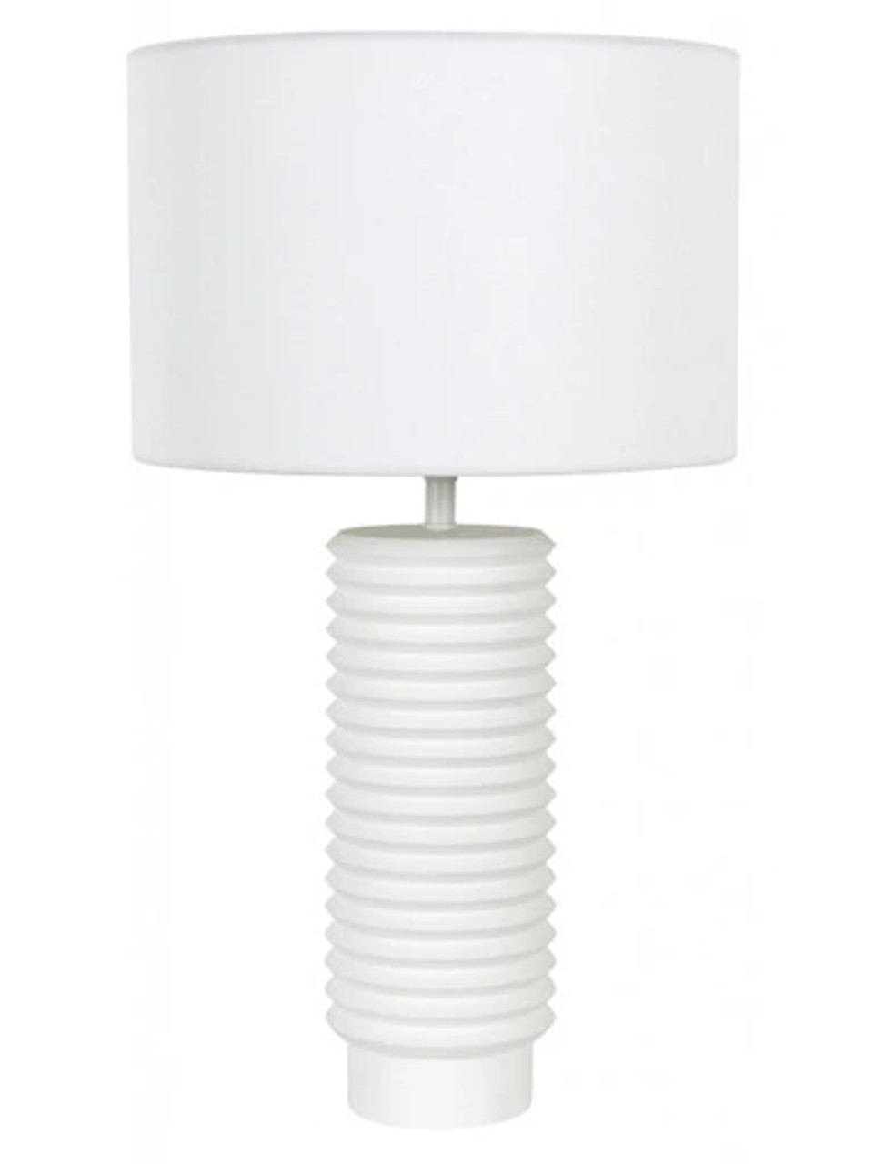 Gypsum table lamp with white shade