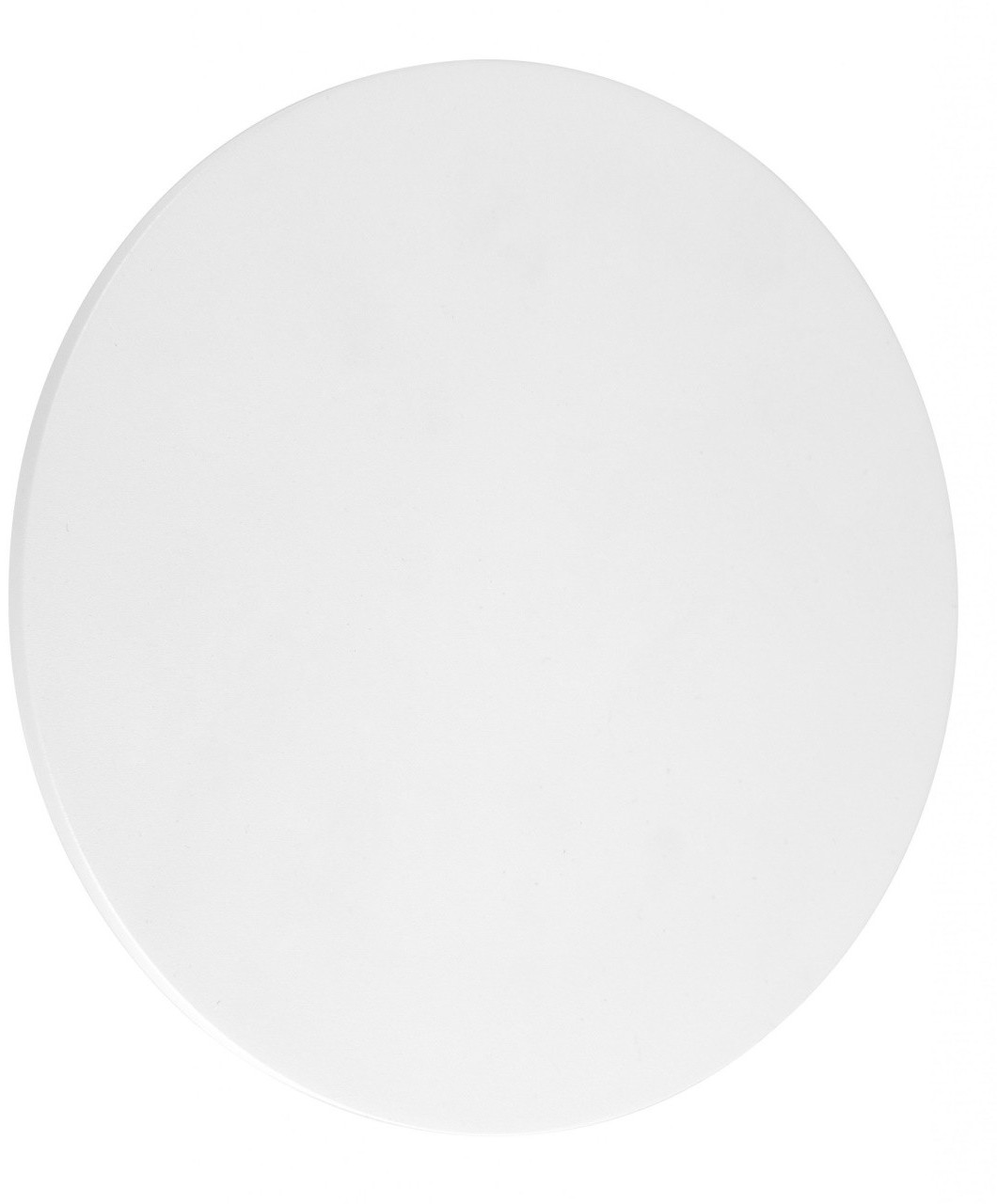 White disc style wall light