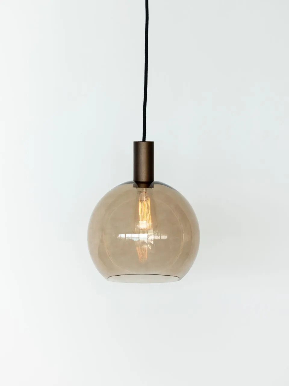 Round Henley Sepia glass with Henley suspension