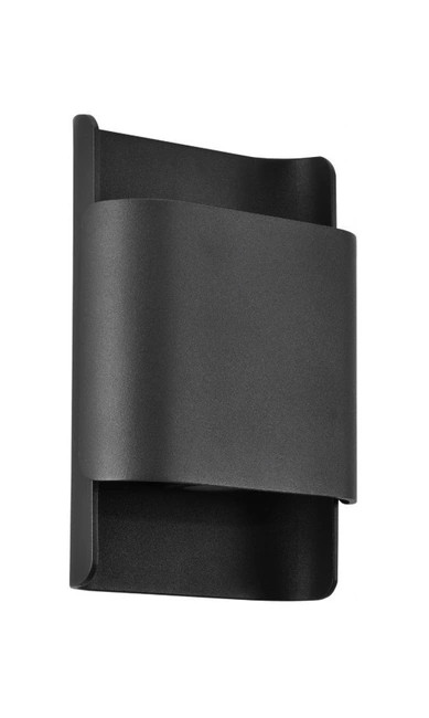 Black up/down wall light