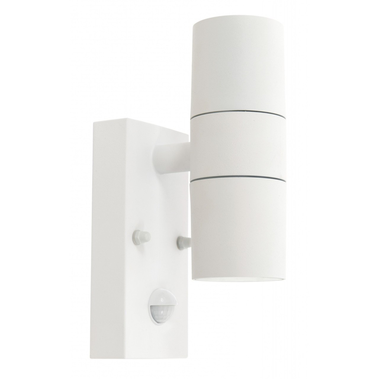 White wall light with sensor