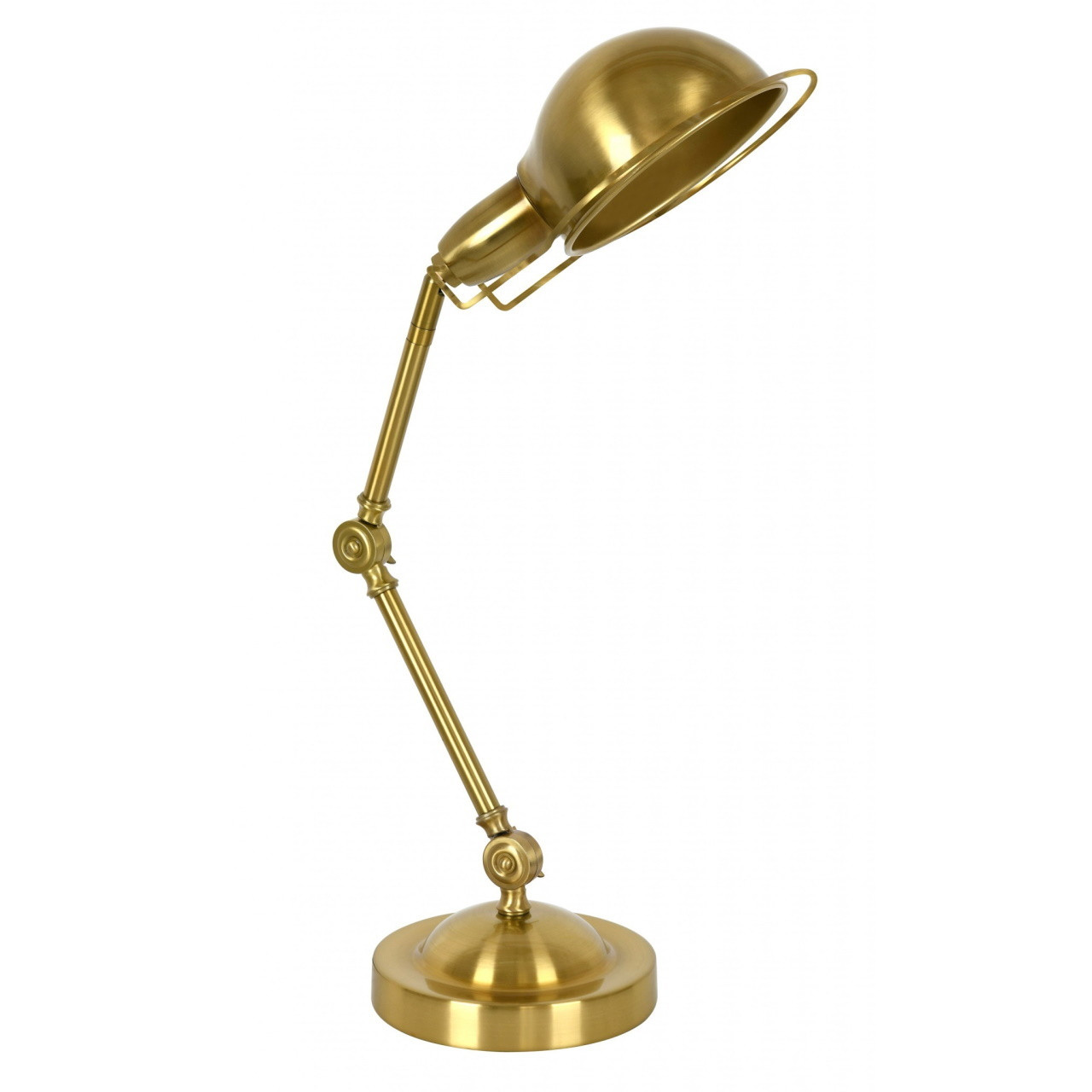 Brass adjustable table lamp