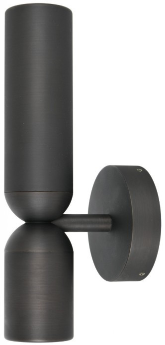 Bronze exterior 2 light wall light