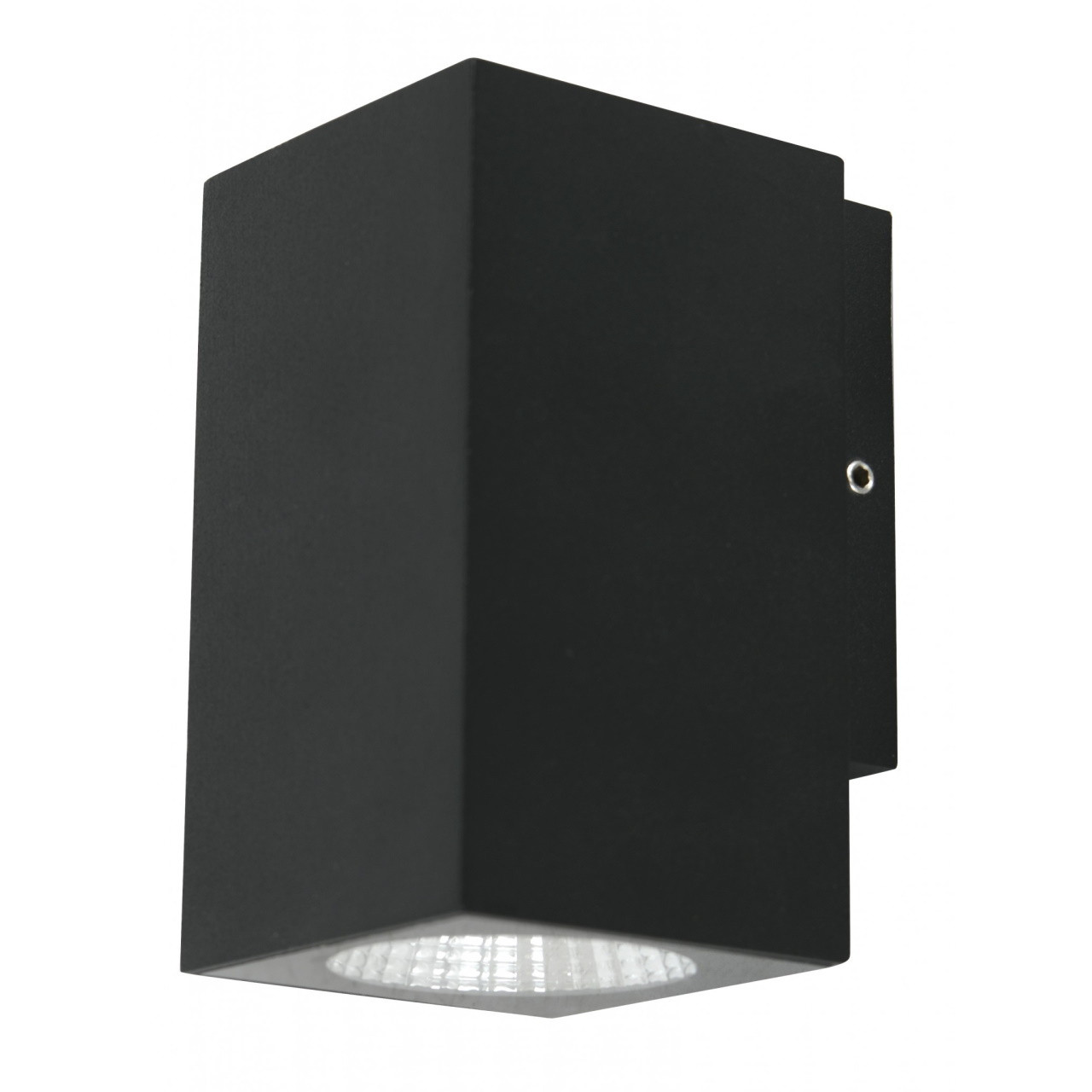 Black LED exterior wall light