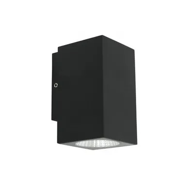 Black LED exterior wall light