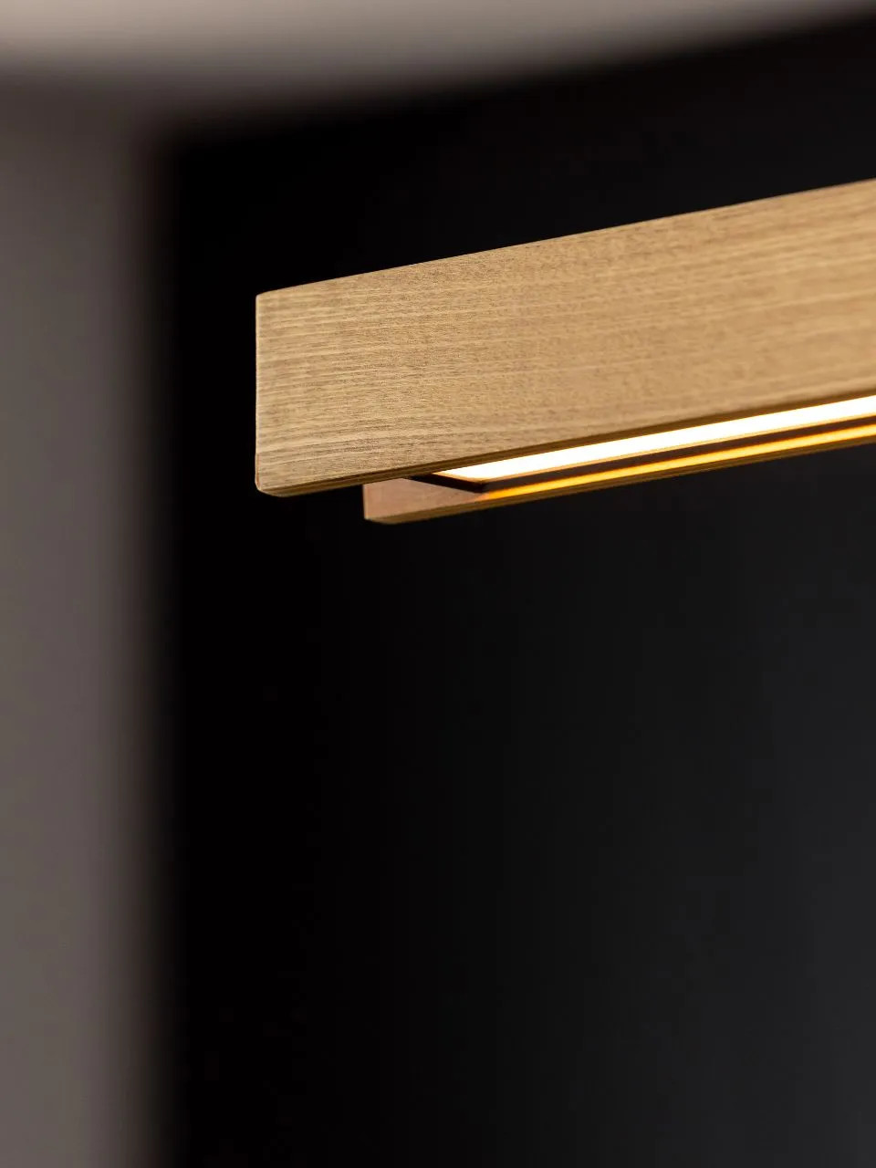 LED 1.8m timber pendant