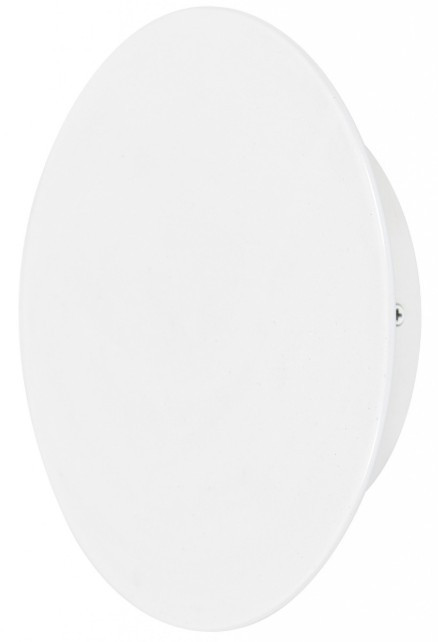 White 200mm disc LED wall light