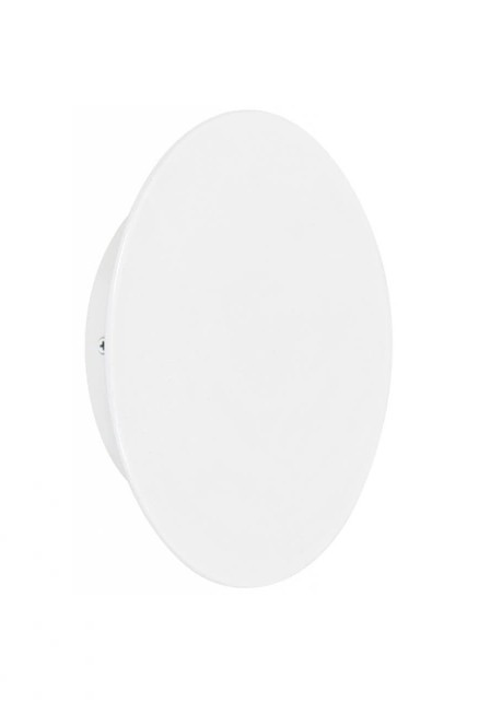 White 200mm disc LED wall light