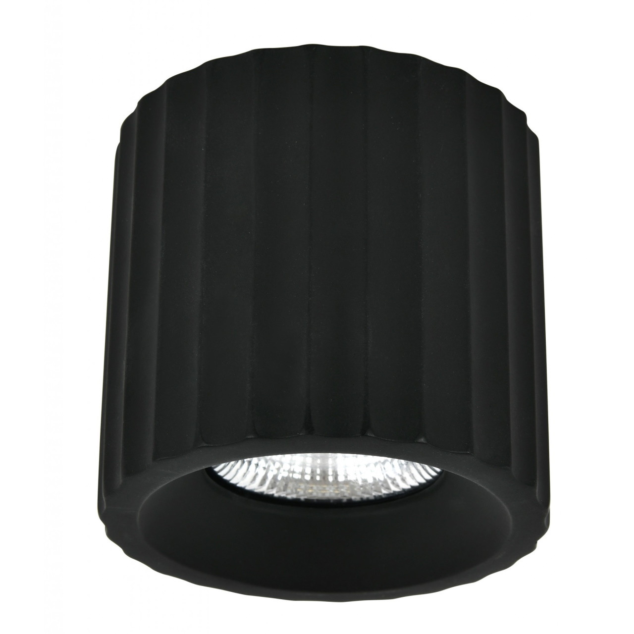Black gypsum ceiling mount downlight