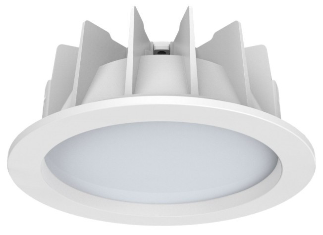 White fixed downlight