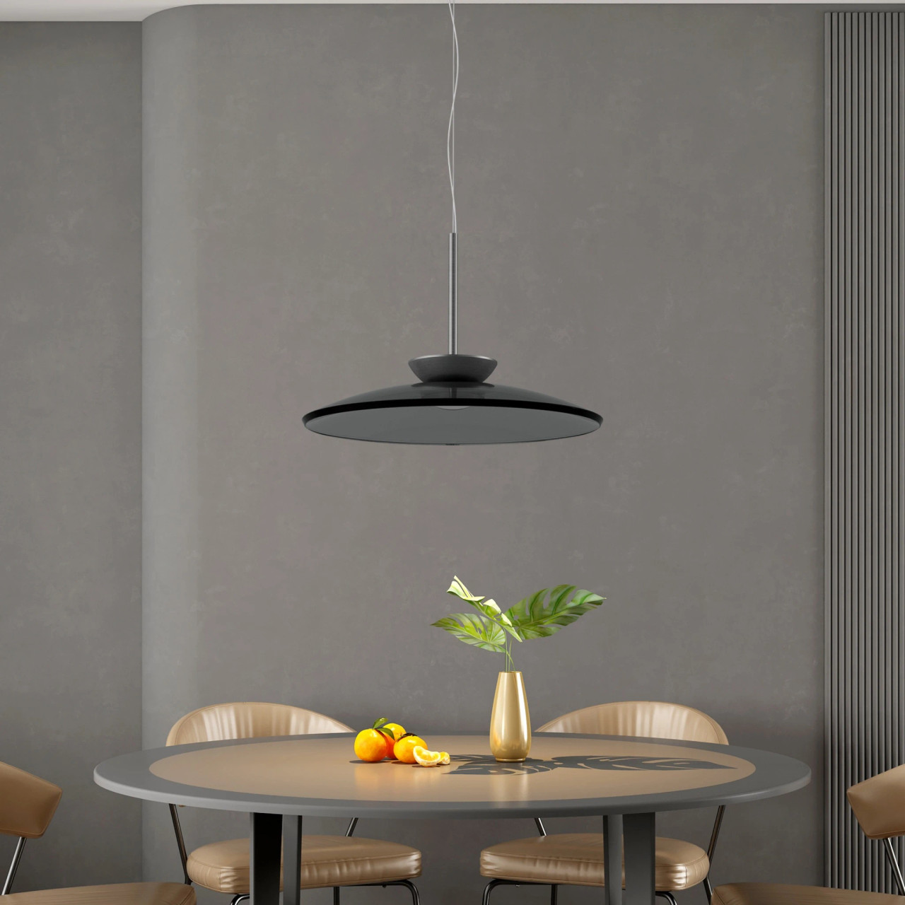Masina 500mm LED Pendant Black
