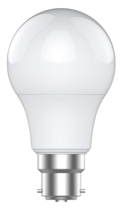 BC/B22 bulb with white finish
