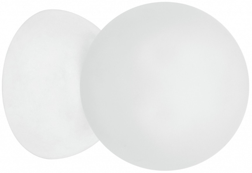 white round wall light
