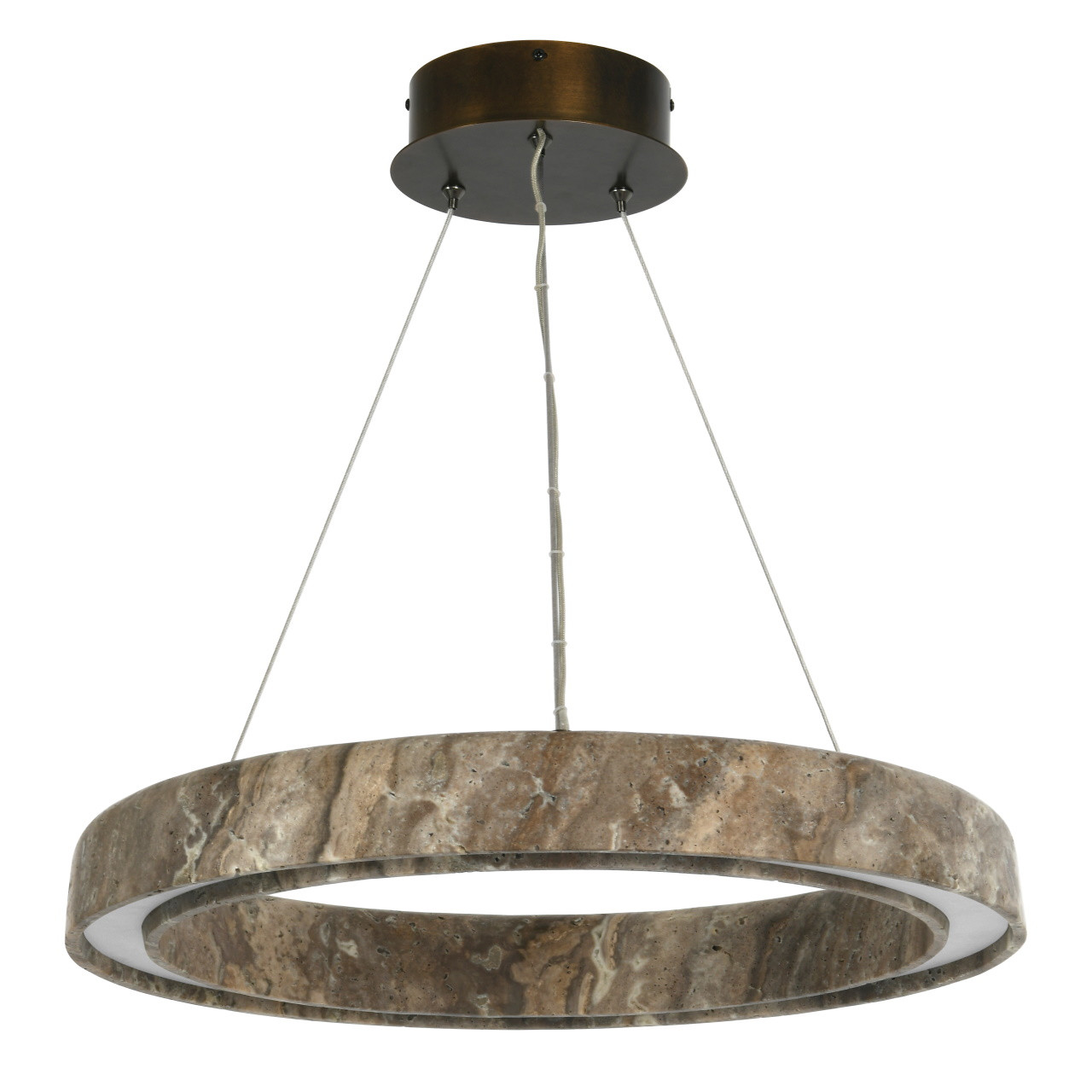 Silver travertine 700mm pendant