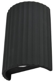 Up/down black gypsum wall light