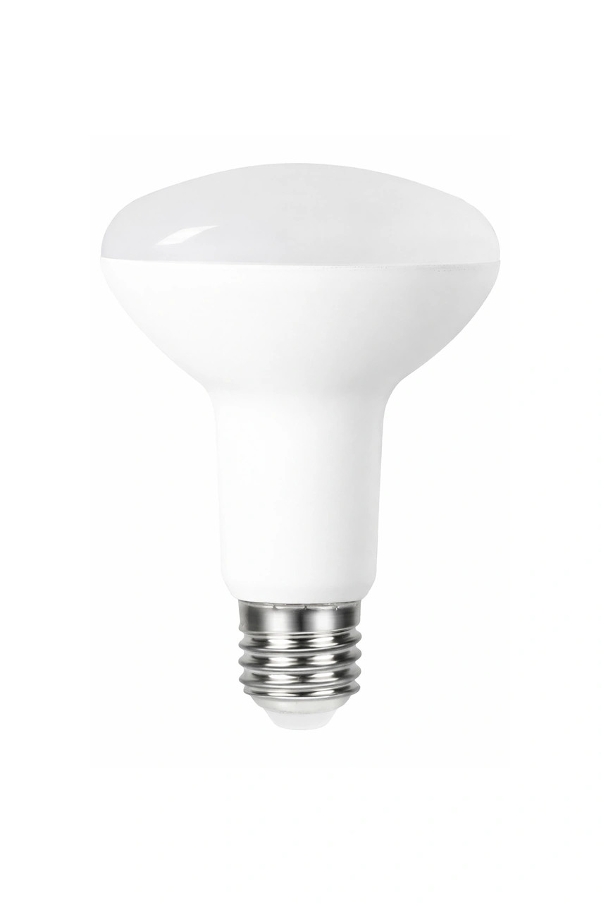 LED R80 with white finish