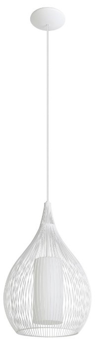 White cage style pendant