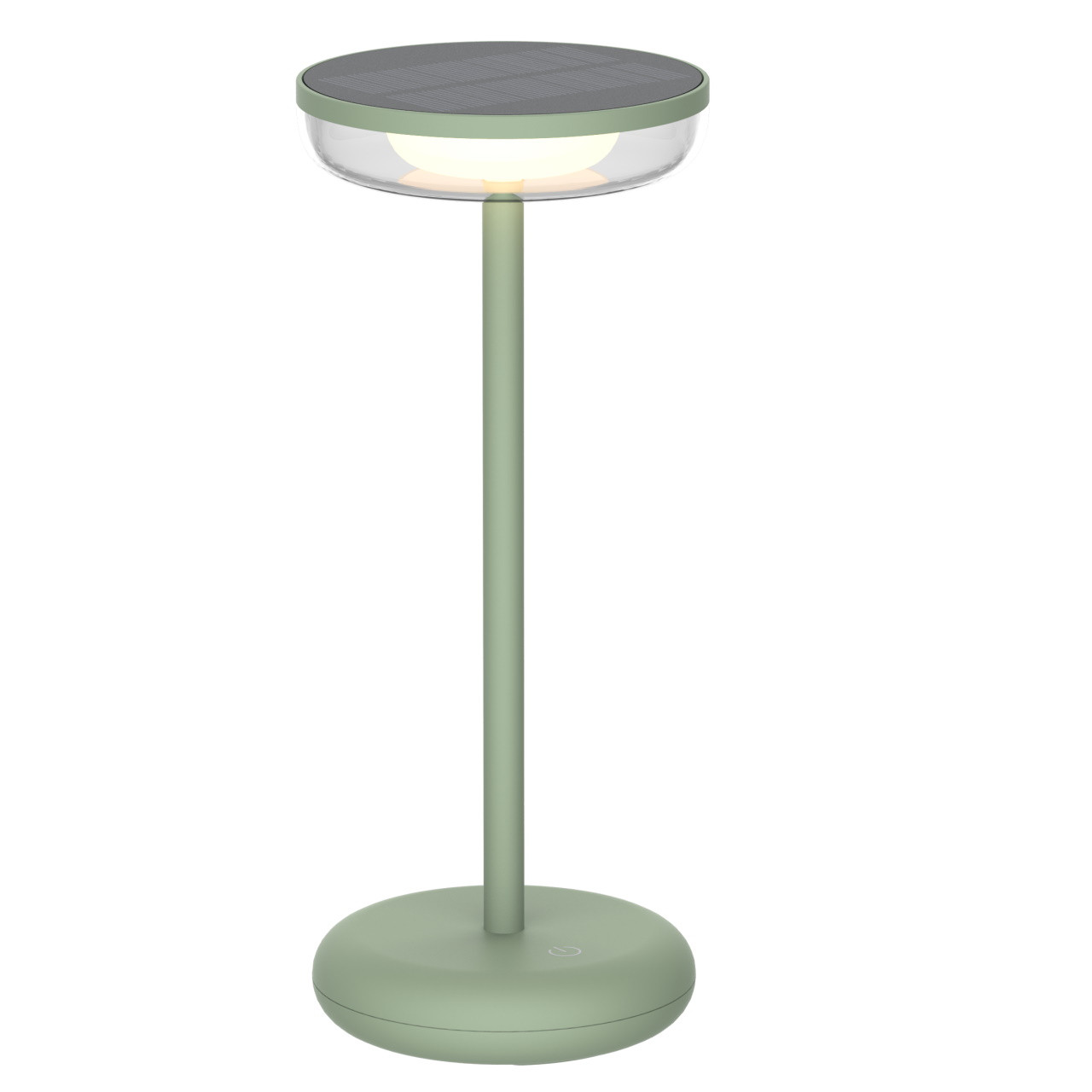 Green table lamp with IP44 rating