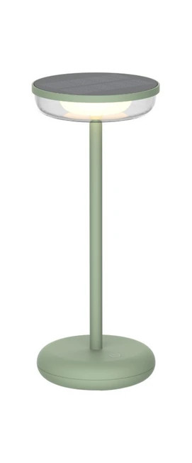Green table lamp with IP44 rating
