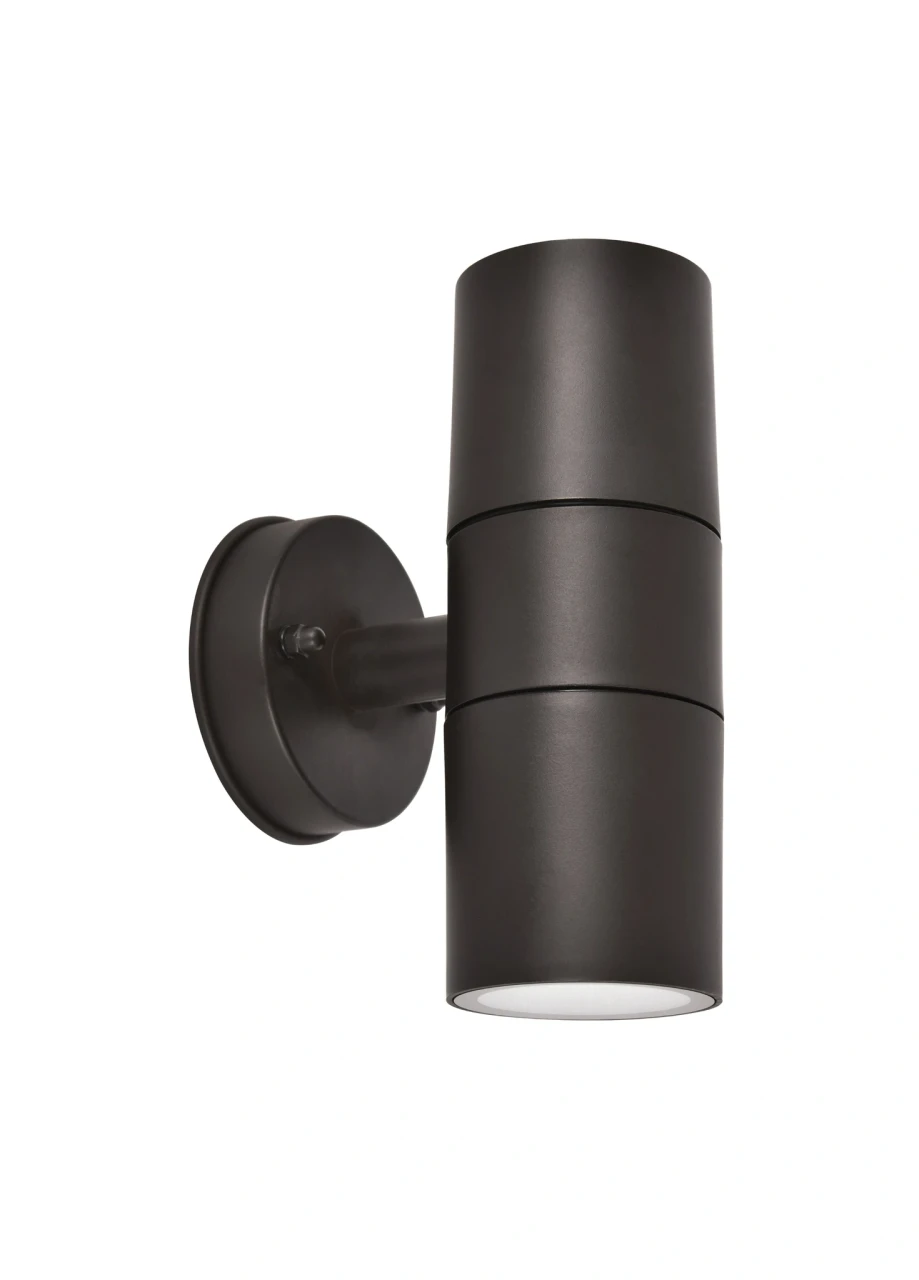 Up/down outdoor wall light in bronze