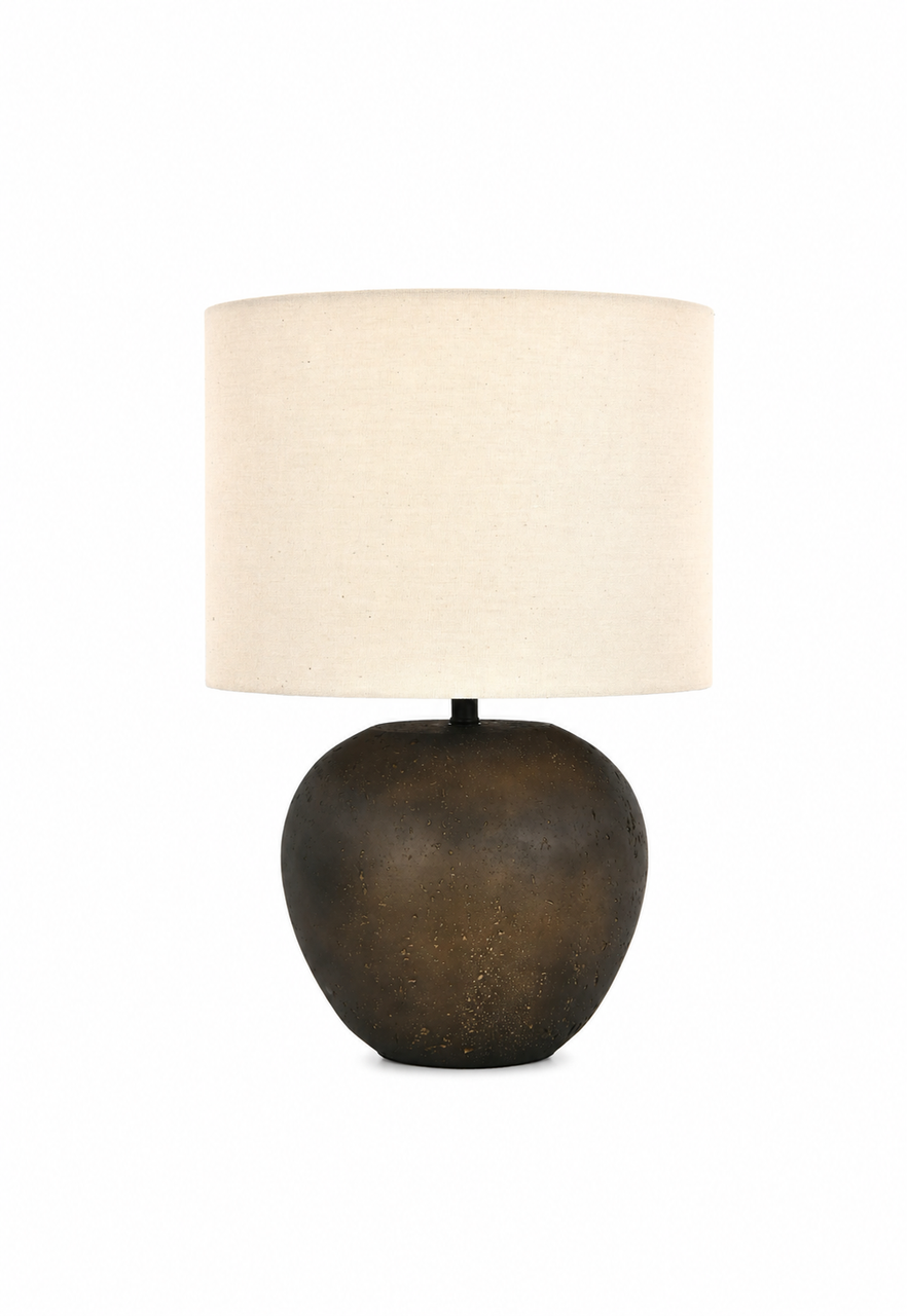 Casa Table Lamp Bronze with Natural Shade